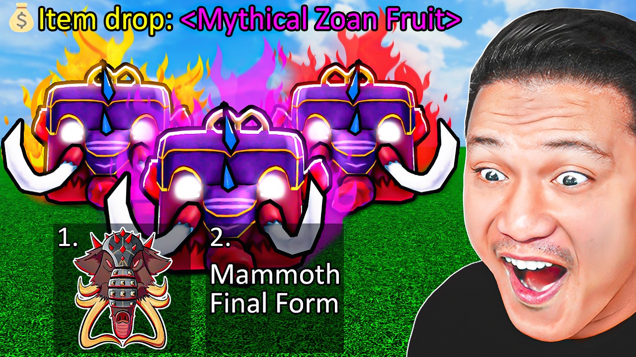 I Unlocked Mammoth Final Form In Blox Fruits - YouTube