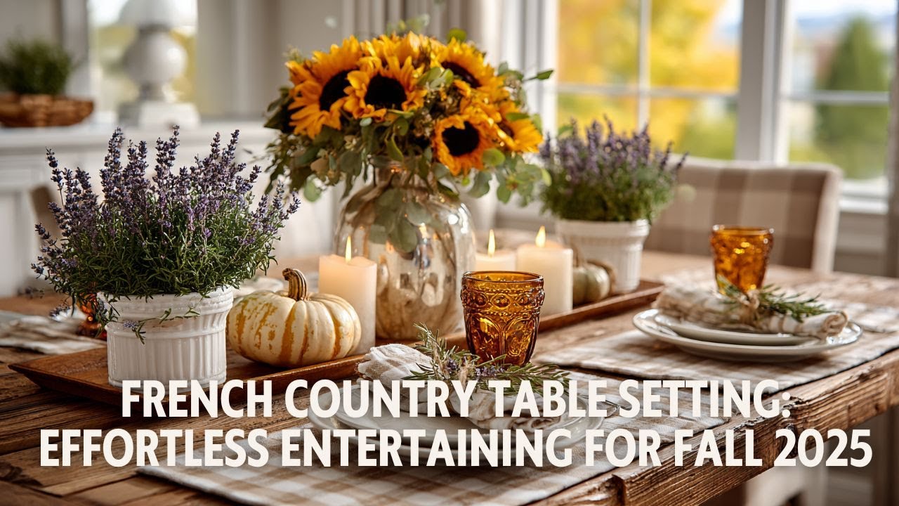 French Country Table Setting  Effortless Entertaining for Fall 2025