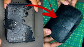 How to Restore Leather Purse | Purse Leather Restoration | Wallet Leather Repair DIY screenshot 1