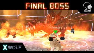 Fantasy Space Wolf Game  X-WOLF, Battle with the Last Boss Monster screenshot 1