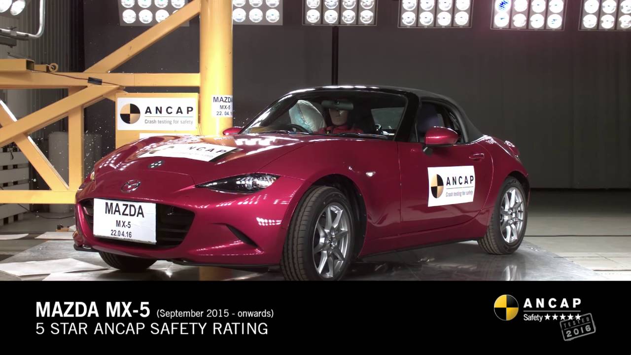 ANCAP CRASH TEST Mazda MX5 (September 2015 onwards