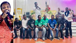 MR. BEAUTIFUL, PUSHER, CLEMENTO SUAREZ, FIIFI COLEMAN AND OTHERS VISITS OPAMBOUR AT HIS CHURCH