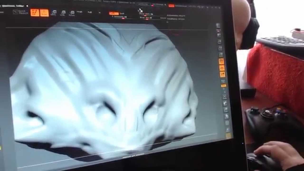 Yiynova test. 3D sculpting software