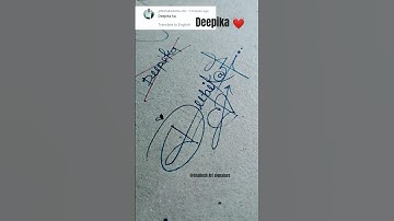 Signature style your name Deepika 😱 |#youtubeshorts #art #ytshorts #video #signature #viral #shorts