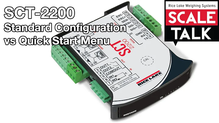 ScaleTalk: SCT-2200 Standard Configuration vs Quick Start Menu
