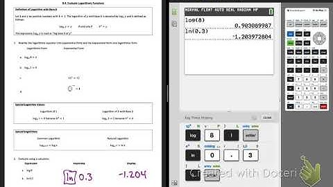 8.4: Evaluating Logarithmic Expressions