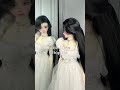 Beautiful Wedding Dress Designs for BJD Dolls/những mẫu váy cưới xinh cho búp bê bjd #doll#wedding