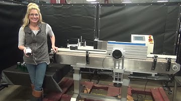 Labelette Automatic Pressure Sensitive Wrap Labeler Demonstration