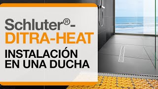 Cómo instalar el sistema eléctrico de calefacción para pisos DITRA-HEAT en una ducha