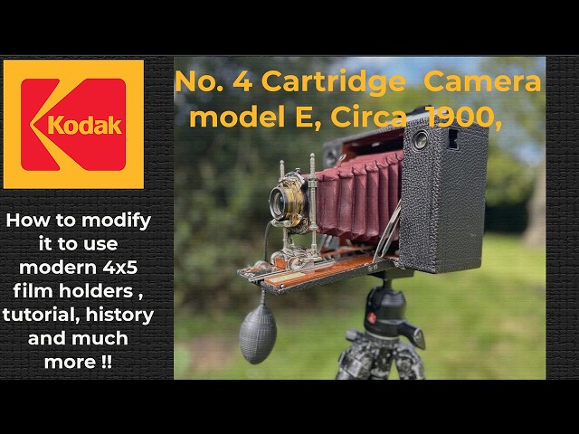 126-year-old Kodak No 4 Cartridge Camera model E, modification to