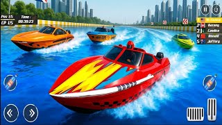Water Jet Ski Boat Racing 3D _ High Speed & Dangerous Track Boat Racing Game 3D _ Android Gameplay  screenshot 4