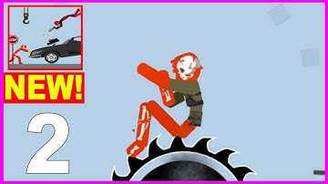 Stickman Break Ragdoll Bone level 14 to 25 - New Update Gameplay Walkthrough Part 1 all levels Guide