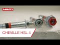 Cheville Hilti HSL 4 : le dimensionnement facile et l&#39;installation de qualité