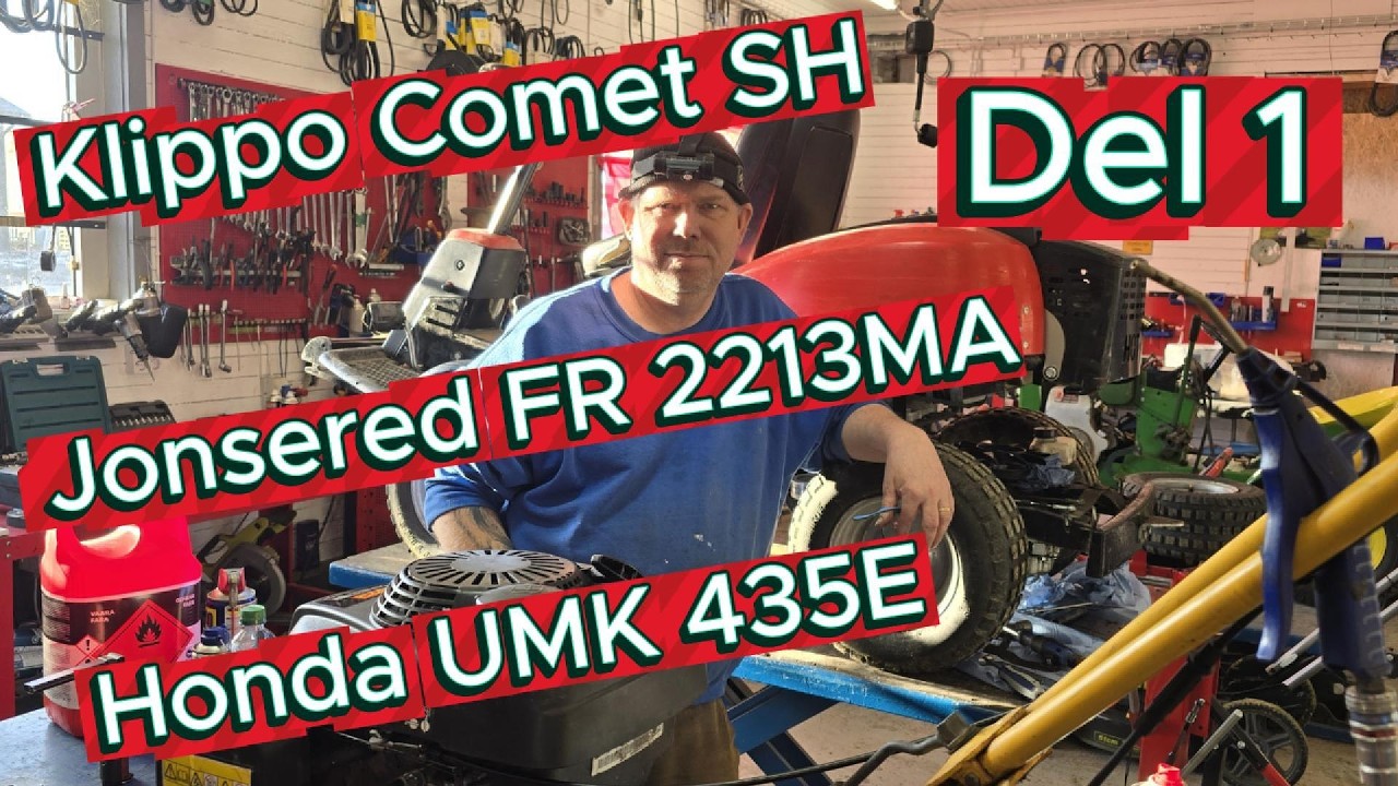 HONDA JONSERED KLIPPO / DEL1 BLANDADE REPARATIONER !!