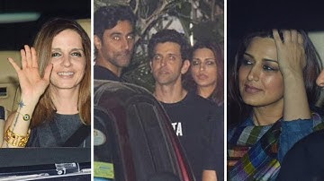 Sussanne Khan, Sonali Bendre, Zayed Khan At Hrithik Roshan