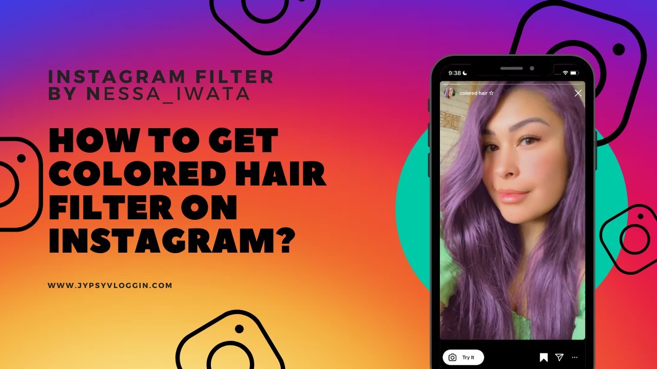 How to get Colored Hair filter on Instagram YouTube