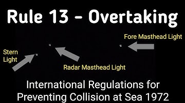Rule 13- Overtaking | Night view of vessel lights | COLREGS | Real scenarios | Mariner Rej