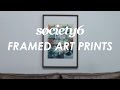 Framed art prints from society6  product