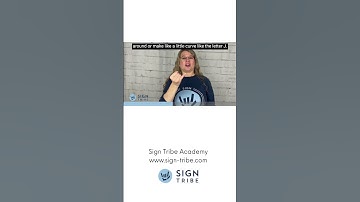 J in ASL // American Sign Language // Sign Tribe Academy