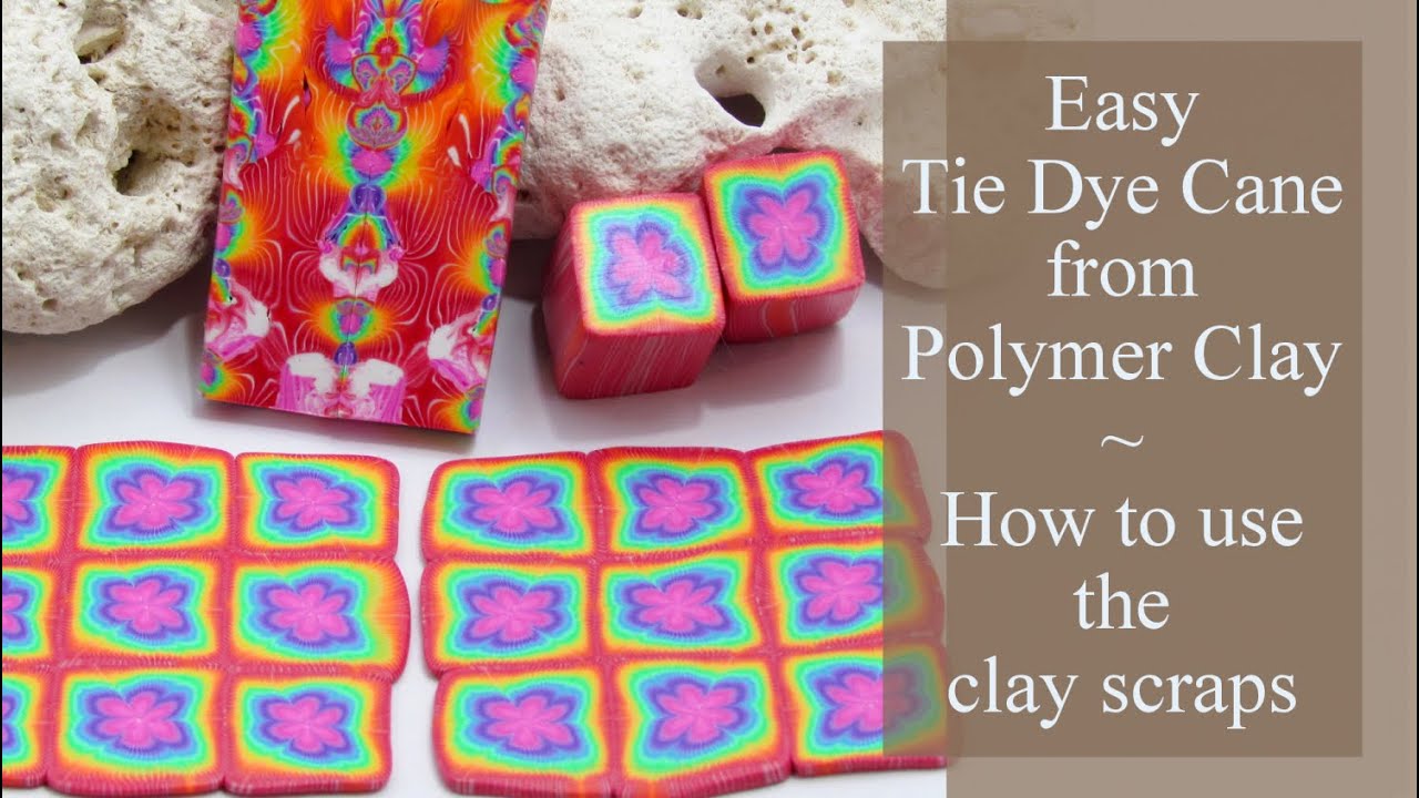 Have you made a Rainbow Tie Dye Polymer Clay Cane before? - YouTube
