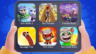 Tom Jetski 2, Run Forrest, Friends Rush, Sausage Flip, Tom Rush, Tom Gold Rush | Gameplay 2309 screenshot 5