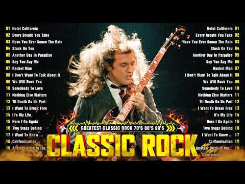 ACDC, Queen, Guns N' Roses, Scorpions, Bon Jovi, Eagles, Metallica -Classic Rock Ballads 70s 80s 90s
