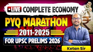 UPSC Economy Marathon: 15 Years Economy PYQ Analysis for UPSC Prelims | Indian Economy UPSC
