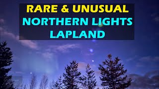 RARE TYPE OF NORTHERN LIGHTS, LAPLAND FINLAND #aurora #lapland #finland