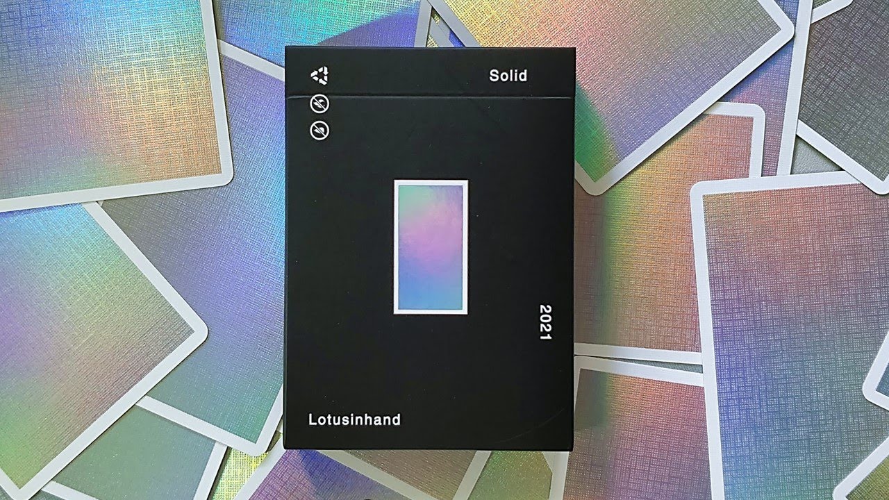 Solid playing cards by LotusInHand - Unboxing & Cardistry - YouTube
