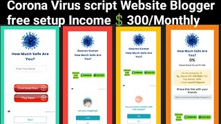 Corona Virus viral script blogger 100% Free theme। Viral Corona Virus script।। WD Tutorial Developer screenshot 4