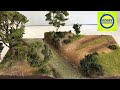 Building a realistic scenery stream diorama , making plastic model scenery.