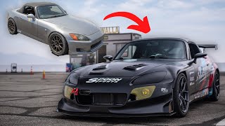 Building a Spoon Authenticated S2000 from Stock in 10 Minutes *INSANE TRANSFORMATION*