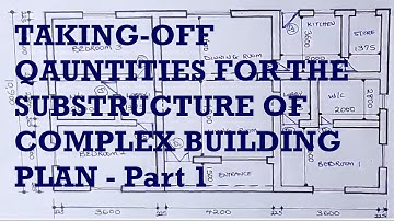 TAKING OFF QUANTITIES FOR THE SUBSTRUCTURE OF COMPLEX BUILDING PLAN - Part 1