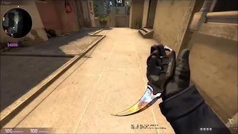 Karambit Case Hardened Knife Showcase
