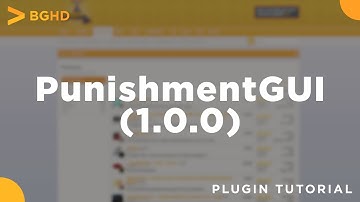 PunishmentGUI (1.0.0) - Plugin Tutorial/Overview
