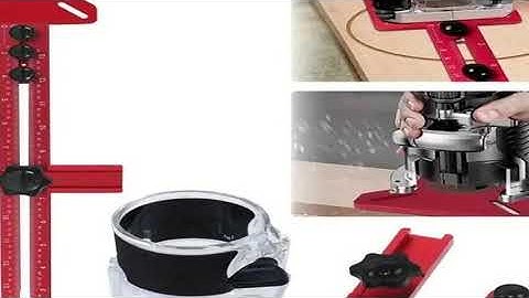 MM/Inch Multifunctional Cabinet Hardware Jig and Router Guide 4 in 1 Router Milling Groove Bracket,