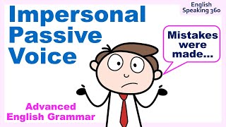IMPERSONAL PASSIVE VOICE    Advanced English Grammar
