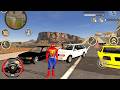 Flying Rope Hero Car and Bike - Android Gameplay