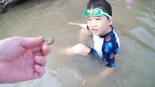 [clips] Children Swimming Huay Tong Thao Lake Chiang Mai 3 june 2019 4k