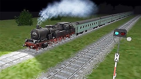 Train Sim - Southern England Using Prussian T 18 at Night - Simulasi Kereta Api