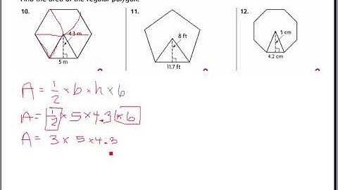 Area of Regular Polygons 10.6