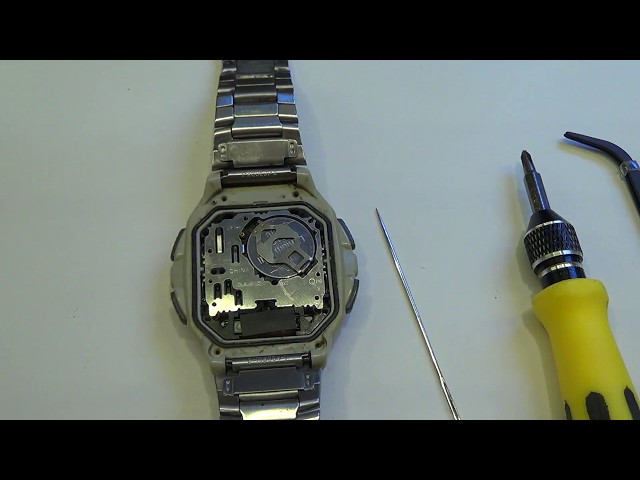 BitNotice #125 - Casio WaveCeptor WV-58E Batteriewechsel 