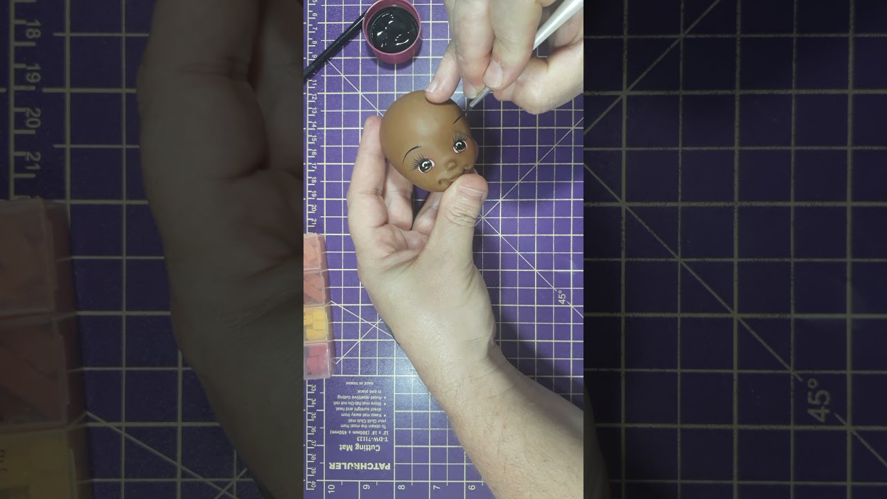 Diy- Nossa Senhora Aparecida em biscuit/porcelana fria. parte 02.