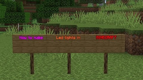 How to make led lights in Minecraft 1.17. Tutorial by PisticTy