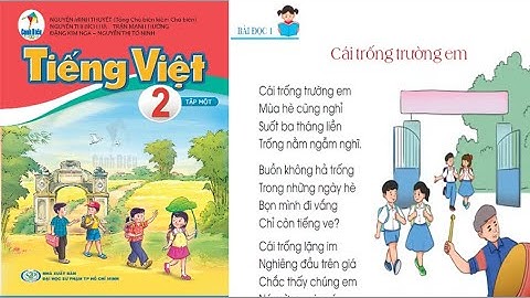 TIẾNG VIỆT LỚP 2; BÀI ĐỌC CÁI TRỐNG TRƯỜNG EM. TRANG 40 - 41 SÁCH CÁNH DIỀU.