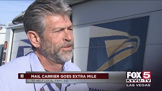 Las Vegas USPS mail carrier checks in on cancer patient during his routes
