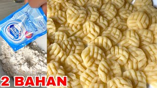 HANYA MENCAMPURKAN 2 BAHAN INI COBA RESEP KUE KERING HALU KRISPI UNTUK LEBARAN