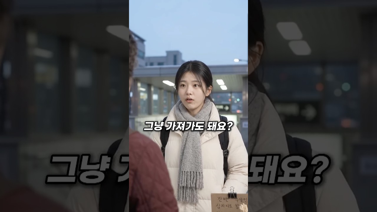 학생들에게 김밥을 공짜로 주던 아주머니가 사라졌다