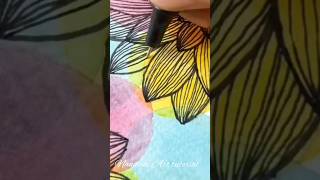 Flowers Doodles Art Drawing 🌸😱#shorts #doodleart #viral #flowers ‎@NandaniArtTutorial 