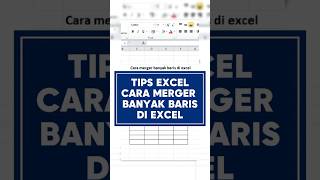Cara Merger Banyak Baris di Excel #tipsexcel #excel #exceltips #tutorial #tipsandtricks